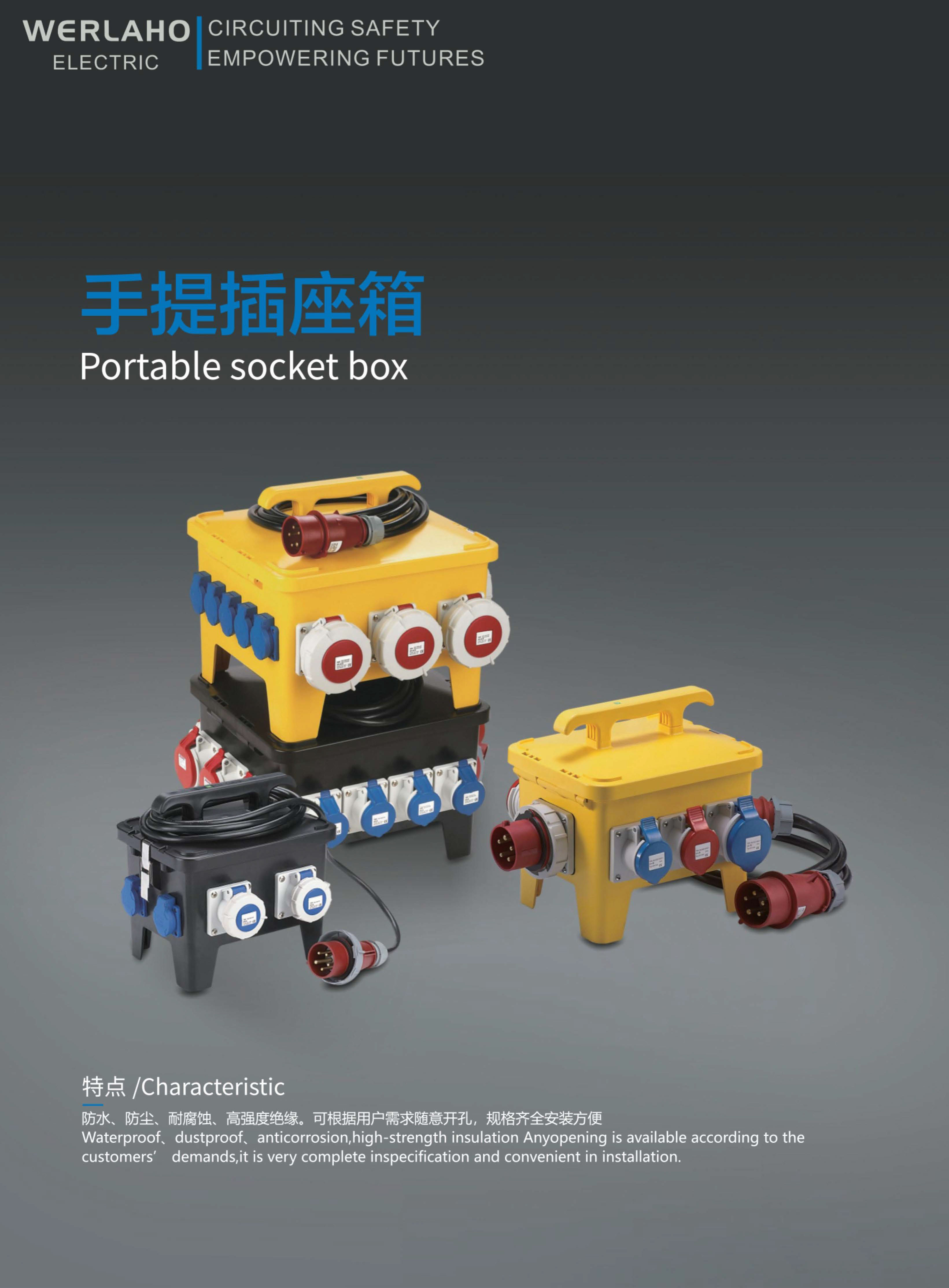Portable socket box
